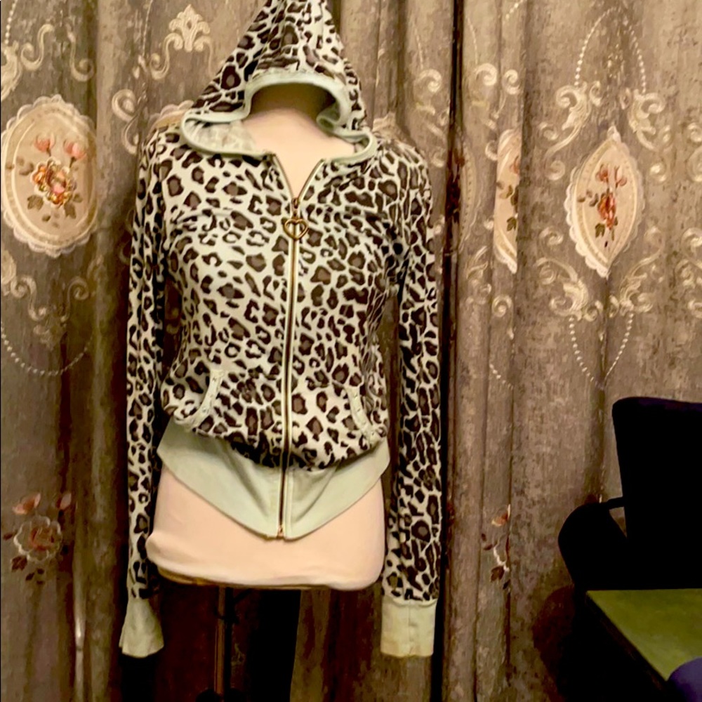 Nordstrom Juicy Couture style Leopard Jewel Hood